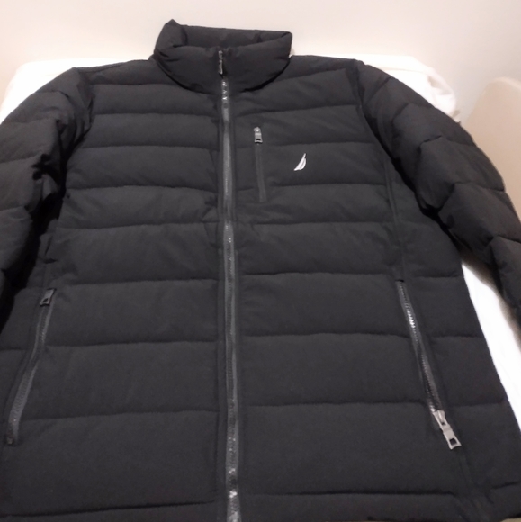Nautica Mens Black Water & Wind Resistant Puffer Jacket - Picture 4 of 14